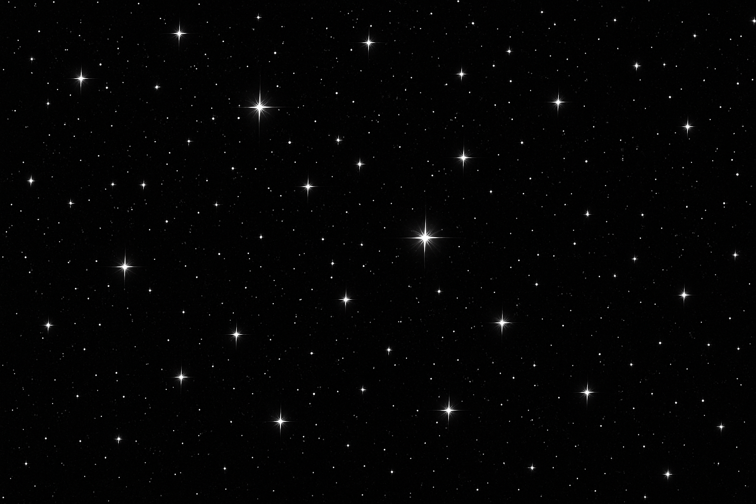 black background like space and has white stars